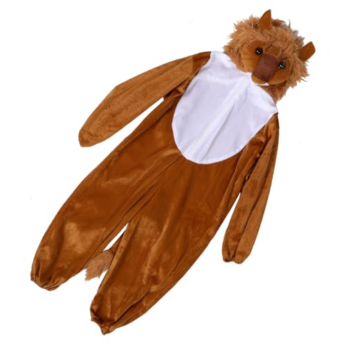 GALPADA Löwenkostüm Atmungsaktiver Jumpsuit Realistische Tierverkleidung für Halloween Schulaufführungen und Verkleidungsspiele Bequemes Weiches Material für Jungen und Mädchen Einfach GALPADA Löwenkostüm Atmungsaktiver Jumpsuit Realistische Tierverkleidung für Halloween Schulaufführungen und Verkleidungsspiele Bequemes Weiches Material für Jungen und Mädchen Einfach von GALPADA