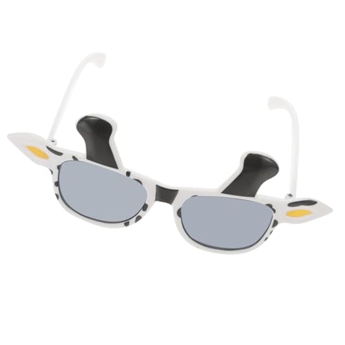 GALPADA Lustige Kuhbrille Partyaccessoire Cow Cosplay Sonnenbrille für Erwachsene Karneval Fasching Halloween Fotorequisiten Schwarzes Weißes Kuhmuster von GALPADA