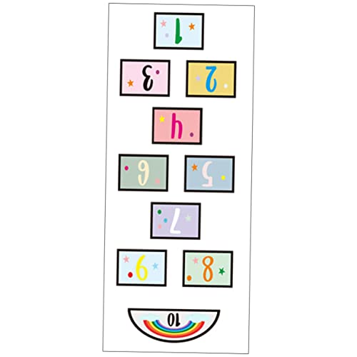 GALPADA Lustiger Hopscotch Aufkleber für Kinderzimmer Dekorativer Bodenaufkleber aus Langlebigem Material für Spielzimmer Kindergarten und Kreative Spielideen von GALPADA