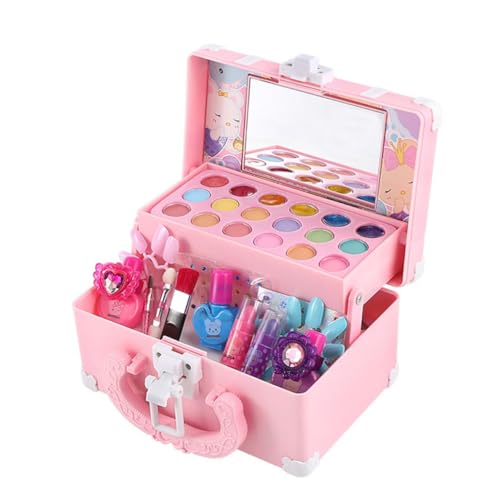 GALPADA Make Up Spielset Abs Wasserlösliches Kosmetikspielzeug für Mädchen Robustes und Sicheres Schminkset Bunter Lidschatten für Rollenspiele und Fantasievolles von GALPADA