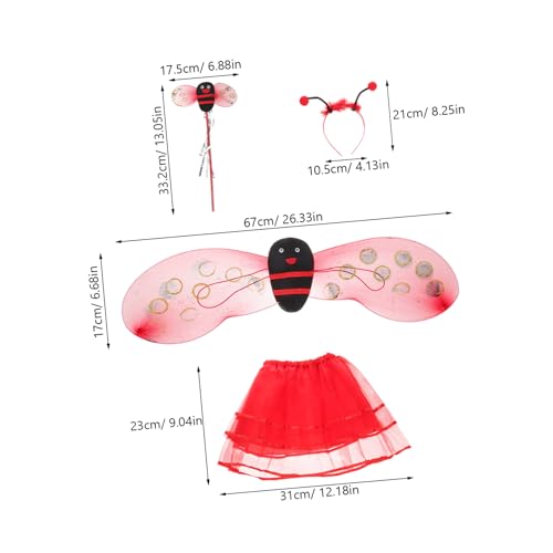 GALPADA Marienkäfer Kostüm mit Flügeln und Haarreif Leichtes Party Halloween kostüm für Mädchen Flexibel Einsetzbar für Fasching Rollenspiel und Bühnenauftritte GALPADA Marienkäfer Kostüm mit Flügeln und Haarreif Leichtes Party Halloween kostüm für Mädchen Flexibel Einsetzbar für Fasching Rollenspiel und Bühnenauftritte von GALPADA