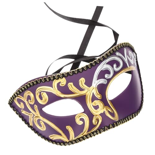 GALPADA Maske Maskerademaske Gesicht Maske Maskenkostüme Paar Maskerade Masken Mantel Maskerade Kostüm Masken Halloween Halloweenkostüm Halloween-maske Maskerademaske Plastik Violett GALPADA Maske Maskerademaske Gesicht Maske Maskenkostüme Paar Maskerade Masken Mantel Maskerade Kostüm Masken Halloween Halloweenkostüm Halloween-maske Maskerademaske Plastik Violett von GALPADA