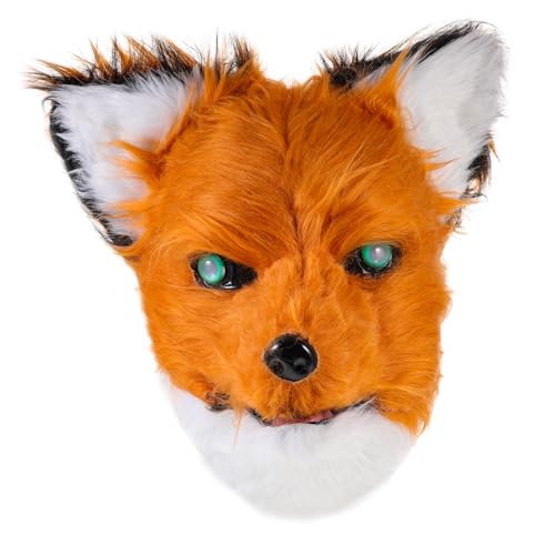 GALPADA Masquerade Mit Offenem Für Halloween Lustige Furry Halbmaske Für Kostümpartys Und Rollenspiele Für Erwachsene Und Foto- von GALPADA