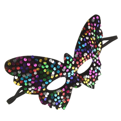 GALPADA Halbgesichtsmaske Mit Pailletten Schmetterlingsmaske Für Halloween Und Verstellbar Für Für Kostümpartys Und Festliche Anlässe GALPADA Halbgesichtsmaske Mit Pailletten Schmetterlingsmaske Für Halloween Und Verstellbar Für Für Kostümpartys Und Festliche Anlässe von GALPADA