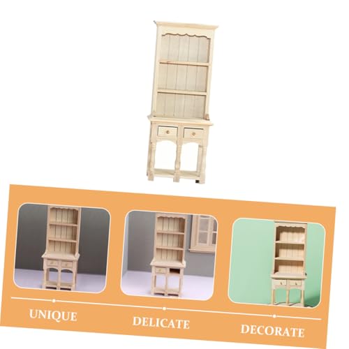 GALPADA Maßstab DIY Miniaturmöbel Dekorativer Aufbewahrungsschrank aus Naturholz für Puppenstube Wohnzimmer Schlafzimmer Küche GALPADA Maßstab DIY Miniaturmöbel Dekorativer Aufbewahrungsschrank aus Naturholz für Puppenstube Wohnzimmer Schlafzimmer Küche von GALPADA