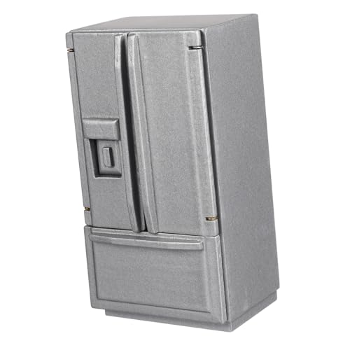 GALPADA Maßstab Doppel-tür Küchengerät für Puppenhaus Zubehör Silber- Verarbeitet Langlebig und Kompakt von GALPADA