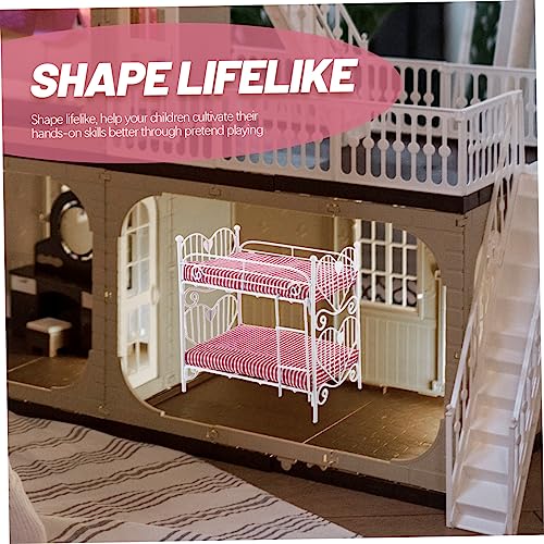 GALPADA Maßstab Etagenbett Modell Robustes Schlafzimmer Dekoration Klassische Farben Langlebig für Puppenhaus Schlafzimmer Szenen GALPADA Maßstab Etagenbett Modell Robustes Schlafzimmer Dekoration Klassische Farben Langlebig für Puppenhaus Schlafzimmer Szenen von GALPADA