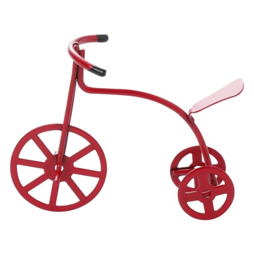 GALPADA Mini Dreirad Modell aus Kreatives Puppenhaus Möbel Ornament Rote Miniatur für Kinderzimmer und Puppenhaus Zubehör GALPADA Mini Dreirad Modell aus Kreatives Puppenhaus Möbel Ornament Rote Miniatur für Kinderzimmer und Puppenhaus Zubehör von GALPADA