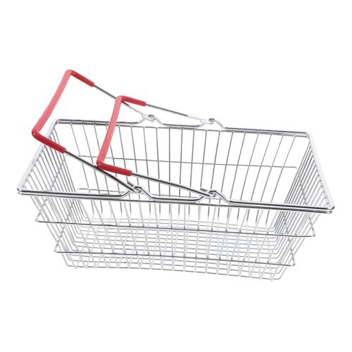 GALPADA Mini Einkaufswagen für Handlicher Aufbewahrungskorb aus Rotes Design für Obst Snacks und Mehr Praktischer Organizer für Kleine Einkäufe und Spielvergnügen GALPADA Mini Einkaufswagen für Handlicher Aufbewahrungskorb aus Rotes Design für Obst Snacks und Mehr Praktischer Organizer für Kleine Einkäufe und Spielvergnügen von GALPADA