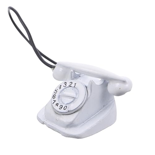 GALPADA Mini -Handtelefon Mini-Telefon kleine Telefonstatue Vintage-Telefonmodell Retro -Telefone Ornament Puppenhaus-Retro-Telefonmodell Puppenhaus-Miniaturtelefon Metall Weiß GALPADA Mini -Handtelefon Mini-Telefon kleine Telefonstatue Vintage-Telefonmodell Retro -Telefone Ornament Puppenhaus-Retro-Telefonmodell Puppenhaus-Miniaturtelefon Metall Weiß von GALPADA