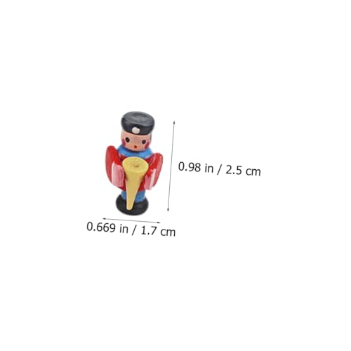 GALPADA Mini Holzfigur Trommler Handgefertigte Miniatur Holzpuppe für Puppenhaus Dekoration Kreatives DIY Zubehör für Mini Szenen und Mikro Landschaft Vielseitiges Holzornament für von GALPADA