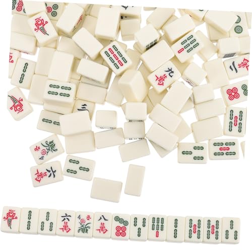 GALPADA Mini Mahjong Set Kleine Chinesische Majong Spielsteine U Förmigem Maßstab Tragbares Mini Mahjong Kit für Reisen Leichtes Mahjongspiel für Zuhause und Party von GALPADA