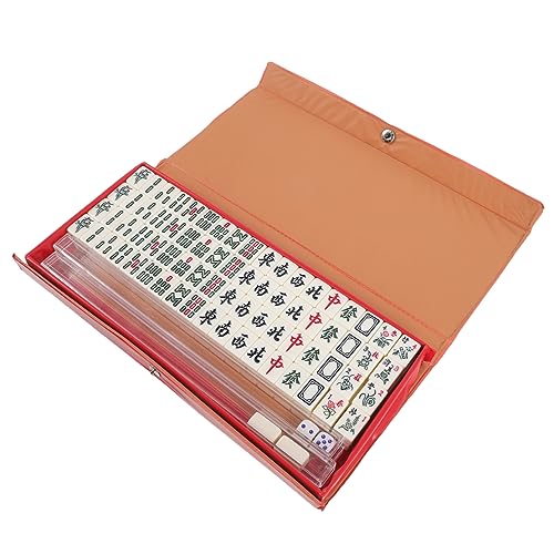 GALPADA Mini Mahjong Set Tragbar Leicht Kompakt Chinesisches Brettspiel mit Klarem Muster Langlebiges Reise Mahjong für Zuhause Party und Freunde Komplettes Zubehör für Spaß und GALPADA Mini Mahjong Set Tragbar Leicht Kompakt Chinesisches Brettspiel mit Klarem Muster Langlebiges Reise Mahjong für Zuhause Party und Freunde Komplettes Zubehör für Spaß und von GALPADA