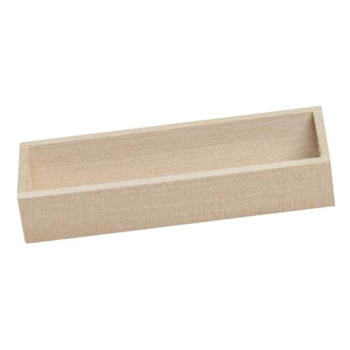 GALPADA Mini-Möbel Mini- -Ornament-Miniaturen Flora drinnen winzig Gartendekoration Machen Modell Einer Mini-Hausvase Mini-Pflanzgefäß Mini Bonsai -Töpfe Miniatur-Holzvase hölzern Beige von GALPADA