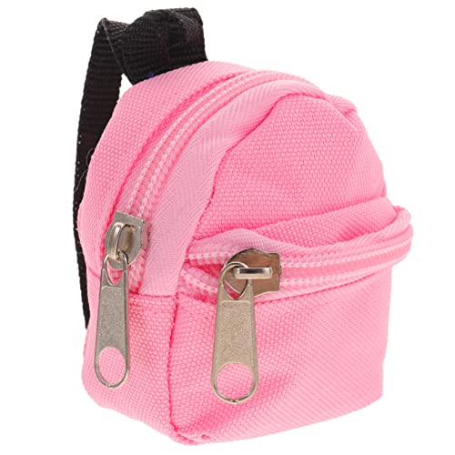 GALPADA Mini Puppenrucksack aus Polyester Dekorativer Schulrucksack für Puppen Langlebig Leicht und für Bjd Puppen und Puppenzubehör Pinke Mini Tasche für Kreative von GALPADA