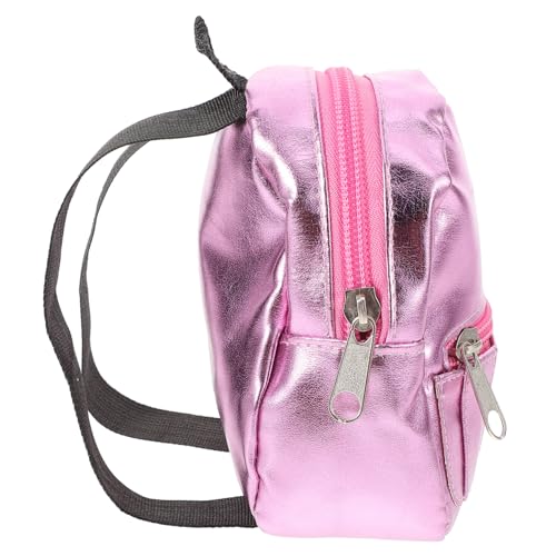 GALPADA Mini Puppenrucksack für Dolls Kreativer Langlebiger Mini Schulranzen als Puppenhaus Zubehör Detailreich Verarbeitet für und Rosa von GALPADA
