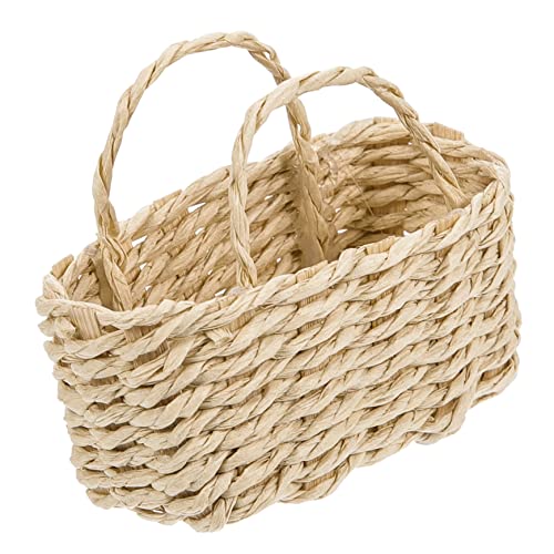 GALPADA Mini -Rattan -Korb klein Gewebte dekorativ Miniatur Organisation Weiden Mini -Körbe für Gefälligkeiten Mini Körbe Mini-Aufbewahrungskorb Mini -Korb Korb mini Puppenhaus-Minikorb von GALPADA