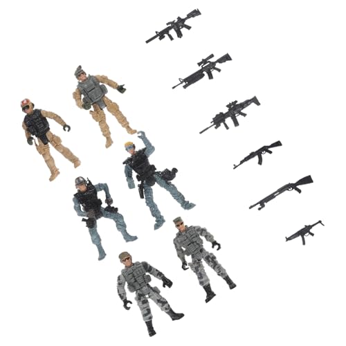 GALPADA Mini Soldaten Modell Teilig Kunststoff Figuren Militärische Miniatur Soldaten Deko für Schreibtisch Modellbau Garten für Jungen Sammlung von GALPADA