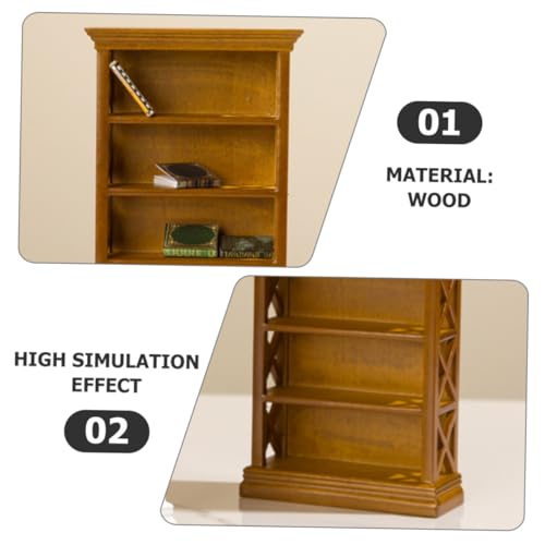 GALPADA Miniatur Bücherregal aus Holz Stabiles Puppenhaus Möbel Zubehör Kleines Regal für Wohnzimmer Schlafzimmer und Küche Dekorativer Mini Schrank für DIY Puppenhaus Szenen GALPADA Miniatur Bücherregal aus Holz Stabiles Puppenhaus Möbel Zubehör Kleines Regal für Wohnzimmer Schlafzimmer und Küche Dekorativer Mini Schrank für DIY Puppenhaus Szenen von GALPADA
