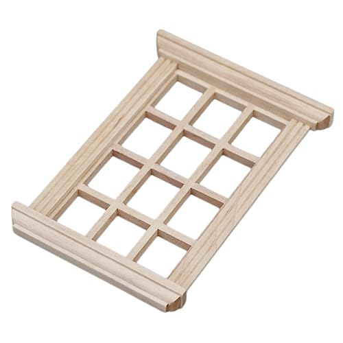 GALPADA Miniatur Fenster Holzrahmen Puppenhaus Fensterrahmen Unbemalt Realistisches DIY Zubehör für Puppenhaus Dekoration Lebensechte Mini Haus Requisite für Puppenhausliebhaber GALPADA Miniatur Fenster Holzrahmen Puppenhaus Fensterrahmen Unbemalt Realistisches DIY Zubehör für Puppenhaus Dekoration Lebensechte Mini Haus Requisite für Puppenhausliebhaber von GALPADA