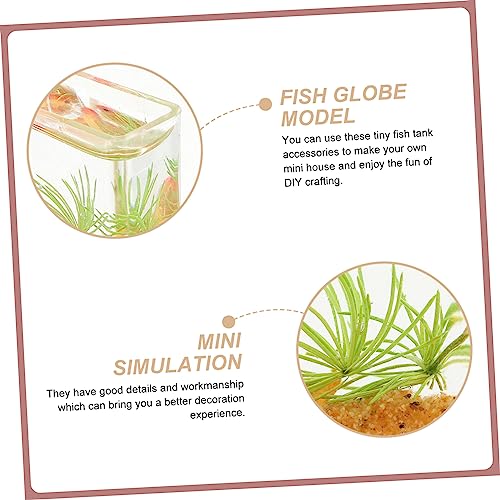 GALPADA Miniatur Goldfisch Aquarium Modell Miniatur Fischbecken Dekoration für Puppenhaus Mini Hausdeko Winziges Aquarium Zubehör für Miniaturlandschaften GALPADA Miniatur Goldfisch Aquarium Modell Miniatur Fischbecken Dekoration für Puppenhaus Mini Hausdeko Winziges Aquarium Zubehör für Miniaturlandschaften von GALPADA