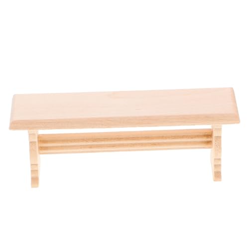 GALPADA Miniatur Holzbank Puppenhaus Möbel Miniatur Deko Mini Holz Sitzbank aus Holz für Schlafzimmer und Esszimmer Puppenhaus Zubehör Geschenk für Mädchen GALPADA Miniatur Holzbank Puppenhaus Möbel Miniatur Deko Mini Holz Sitzbank aus Holz für Schlafzimmer und Esszimmer Puppenhaus Zubehör Geschenk für Mädchen von GALPADA