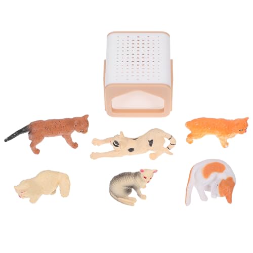 GALPADA Miniatur Katzenfigurines Kunststoff Realistische Mini Katzenspielzeuge für Puppenhaus Dekoration Kuchenaufsätze Mikrolandschaft Spielset für Haustierfreunde GALPADA Miniatur Katzenfigurines Kunststoff Realistische Mini Katzenspielzeuge für Puppenhaus Dekoration Kuchenaufsätze Mikrolandschaft Spielset für Haustierfreunde von GALPADA