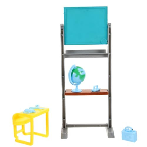 GALPADA Miniatur Klassenzimmer Zubehör Realistisches Puppenhaus Deko Leichtes Langlebiges Kunststoffmodell für Desktop Foto Requisite DIY Mini Haus Ausstattung von GALPADA