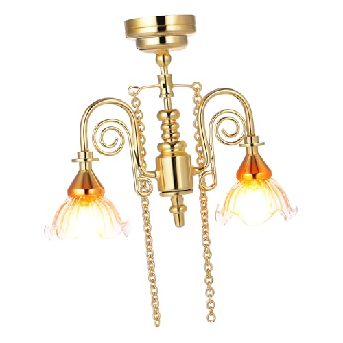 GALPADA Miniatur Lampe mit Magnetischer Befestigung Realistische LED Beleuchtung Vintage Stil Kleine Deckenleuchte für Puppenhaus Wohnzimmer Installieren Dekoratives Mini Möbel Zubehör GALPADA Miniatur Lampe mit Magnetischer Befestigung Realistische LED Beleuchtung Vintage Stil Kleine Deckenleuchte für Puppenhaus Wohnzimmer Installieren Dekoratives Mini Möbel Zubehör von GALPADA