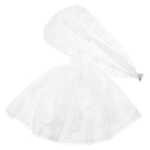 GALPADA Miniatur Puppen Brautkleid Langem Schleier Leichtes Einfach Anzuziehendes Hochzeitskleid für Spielzeugpuppe für Kreatives Rollenspiel und Puppenkostüm GALPADA Miniatur Puppen Brautkleid Langem Schleier Leichtes Einfach Anzuziehendes Hochzeitskleid für Spielzeugpuppe für Kreatives Rollenspiel und Puppenkostüm von GALPADA