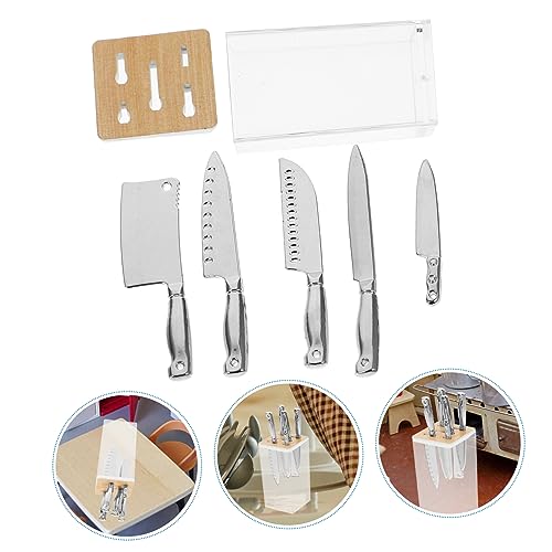 GALPADA Miniatur Puppenhaus Küchenmesser aus Dekorative Miniaturküche Langlebiges Kompaktes Küchenzubehör für Puppenhausdeko Handgefertigte Miniatur Deko für Wohn und Schlafzimmer GALPADA Miniatur Puppenhaus Küchenmesser aus Dekorative Miniaturküche Langlebiges Kompaktes Küchenzubehör für Puppenhausdeko Handgefertigte Miniatur Deko für Wohn und Schlafzimmer von GALPADA