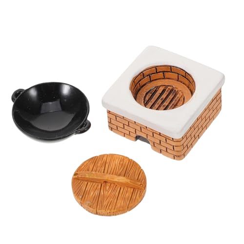 GALPADA Miniatur Puppenhaus Küchenzubehör Teiliges aus Ofen Topf mit Deckel für Detailgetreue Spielküche und Kreative Puppenhaus Dekoration GALPADA Miniatur Puppenhaus Küchenzubehör Teiliges aus Ofen Topf mit Deckel für Detailgetreue Spielküche und Kreative Puppenhaus Dekoration von GALPADA