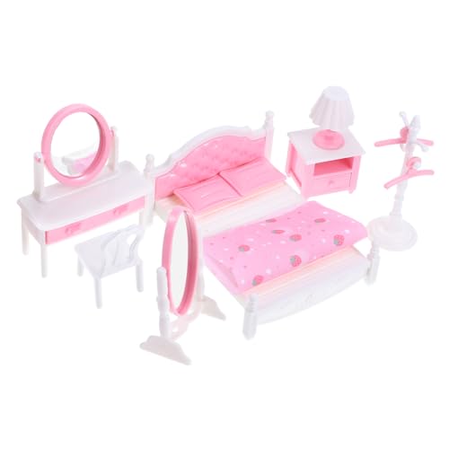 GALPADA Miniatur Puppenhaus Möbel Set Schlafzimmer Modell mit Realistischen Details Farbenfrohe Miniatur Dekoration Stabiles Material für Langlebige Spielfreude und Puppenhaus Gestaltung GALPADA Miniatur Puppenhaus Möbel Set Schlafzimmer Modell mit Realistischen Details Farbenfrohe Miniatur Dekoration Stabiles Material für Langlebige Spielfreude und Puppenhaus Gestaltung von GALPADA
