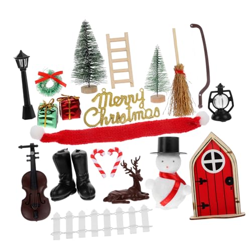 GALPADA Miniatur Puppenhaus Weihnachtsdeko DIY Weihnachtszubehör für Mini Hausmodell Langlebige Miniatur Möbel Realistisches Accessoire für Puppenhaus Dekoration GALPADA Miniatur Puppenhaus Weihnachtsdeko DIY Weihnachtszubehör für Mini Hausmodell Langlebige Miniatur Möbel Realistisches Accessoire für Puppenhaus Dekoration von GALPADA