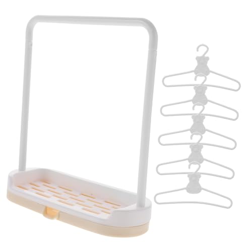 GALPADA Miniatur Puppenkleiderbügel Set aus Robustem Kunststoff Glatte Oberfläche Doll Clothes Storage zur Organisierten Aufbewahrung und Präsentation von Puppenkleidung GALPADA Miniatur Puppenkleiderbügel Set aus Robustem Kunststoff Glatte Oberfläche Doll Clothes Storage zur Organisierten Aufbewahrung und Präsentation von Puppenkleidung von GALPADA