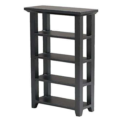 GALPADA Miniatur Regal mit Vier Schwarzes Blumenregal und Bücherregal für Miniaturhäuser DIY Zubehör für Kreative Wohnkultur und Bastelprojekte GALPADA Miniatur Regal mit Vier Schwarzes Blumenregal und Bücherregal für Miniaturhäuser DIY Zubehör für Kreative Wohnkultur und Bastelprojekte von GALPADA