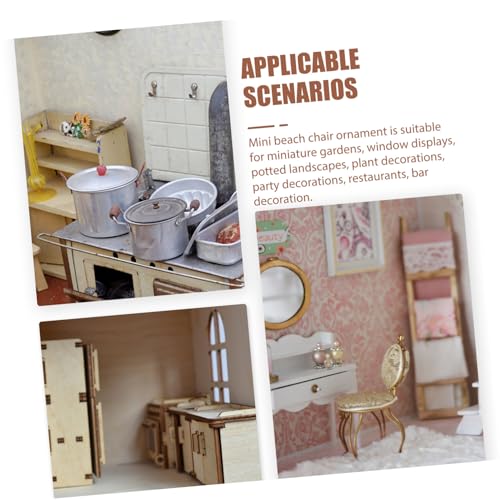 GALPADA Miniatur Strandstuhl Deko Modell Mini Beach Chair Puppenhaus Möbel Handliche Mini Strandliegestuhl Dekoration für Garten Fenster Pflanzen Party Bars Sicherer GALPADA Miniatur Strandstuhl Deko Modell Mini Beach Chair Puppenhaus Möbel Handliche Mini Strandliegestuhl Dekoration für Garten Fenster Pflanzen Party Bars Sicherer von GALPADA