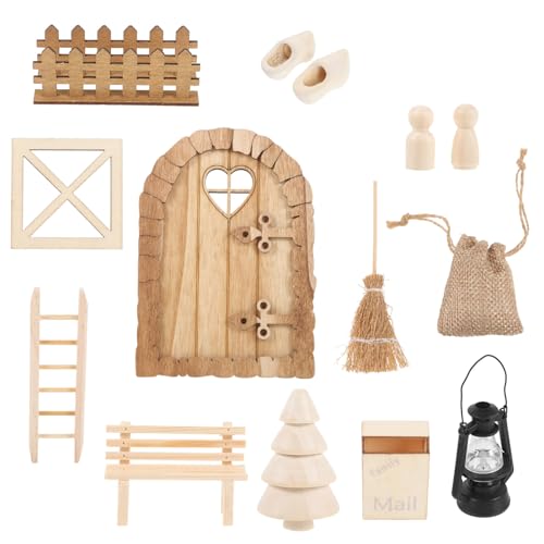 GALPADA Miniatur Weihnachtsdeko DIY Puppenhaus Weihnachten Miniaturmöbel Deko Zubehör für Haus Basteln Kreative Weihnachtsfigur für Erwachsene von GALPADA