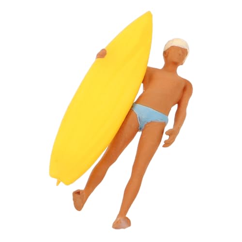 GALPADA Miniatur-surfmodell Strandfiguren Wellensurfer- Miniaturmenschen -Surfer- Winzige Leute Mini-personenfigur Strandminiaturen Zum Basteln Strandspielzeug Harz von GALPADA