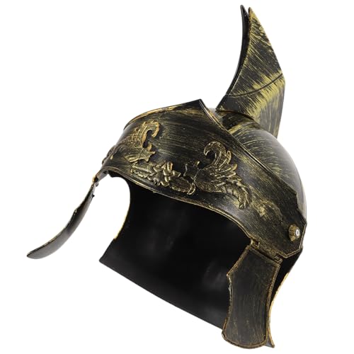 GALPADA Mittelalterliche Ritter-Gladiator-Kostümhelme Römischer Helm Mittelalterliche Griechische Cosplay-Hüte Für Vintage-Soldaten-Kopfbedeckungen Kostümzubehör von GALPADA