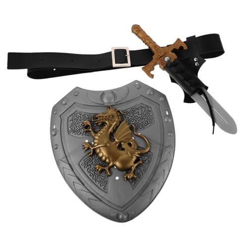 GALPADA Mittelalterliches Ritterkostüm mit Authentischem Schwertgürtel Römischem Schild und Piratensäbel für Renaissance-Events Halloween und Historische Rollenspiele GALPADA Mittelalterliches Ritterkostüm mit Authentischem Schwertgürtel Römischem Schild und Piratensäbel für Renaissance-Events Halloween und Historische Rollenspiele von GALPADA