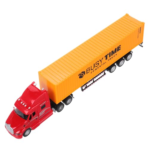 GALPADA Modell Container LKW Legierung Realistische Amerikanische Schwerlast Spedition Detailgetreue Nachbildung Kinderspielzeug für Jungen und Mädchen Sammlerfahrzeug von GALPADA