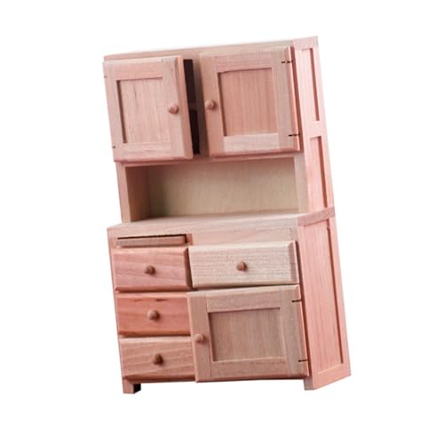 GALPADA Modell Puppenhaus Möbel Dekor Naturbelassen Robust Detailreich für Puppenmöbel und Miniatur Wohnlandschaften von GALPADA