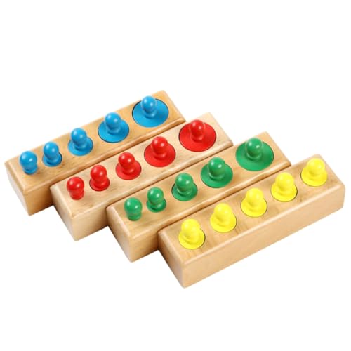 GALPADA Montessori Holz Zylinderblöcke Farbenfrohe Knopfzylinder Lernspielzeug zur Farberkennung für Kleinkinder Ab Jahr Koordination Kreativität und Feinmotorik GALPADA Montessori Holz Zylinderblöcke Farbenfrohe Knopfzylinder Lernspielzeug zur Farberkennung für Kleinkinder Ab Jahr Koordination Kreativität und Feinmotorik von GALPADA