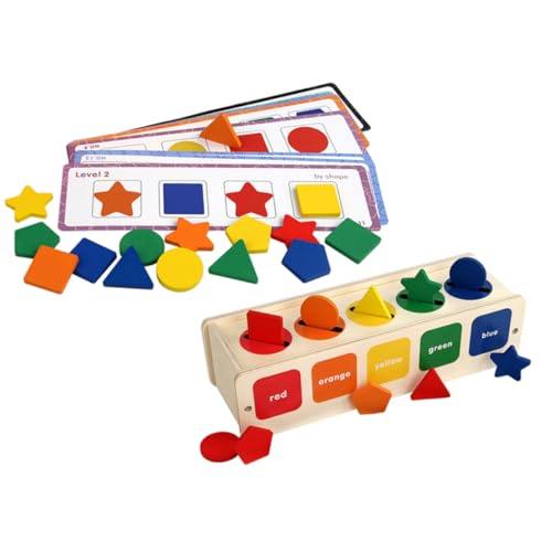 GALPADA Montessori Holzspielzeug Bunte Sensorische Formenbox für Motorische Farberkennung Logisches Denken Pädagogisches Kinderspielzeug für Jungen und Mädchen GALPADA Montessori Holzspielzeug Bunte Sensorische Formenbox für Motorische Farberkennung Logisches Denken Pädagogisches Kinderspielzeug für Jungen und Mädchen von GALPADA