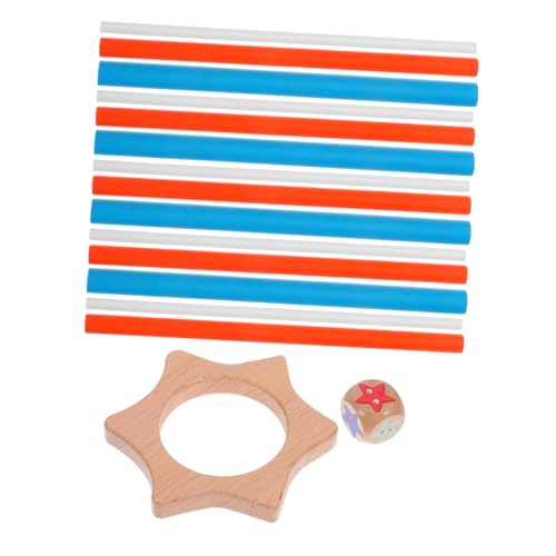 GALPADA Montessori Holzstäbchen Spiel Balancierendes Lernspielzeug für Erwachsene Fördert Geduld Koordination Gehirnentwicklung Kompakt für Familie Reisen Soziale Anlässe von GALPADA