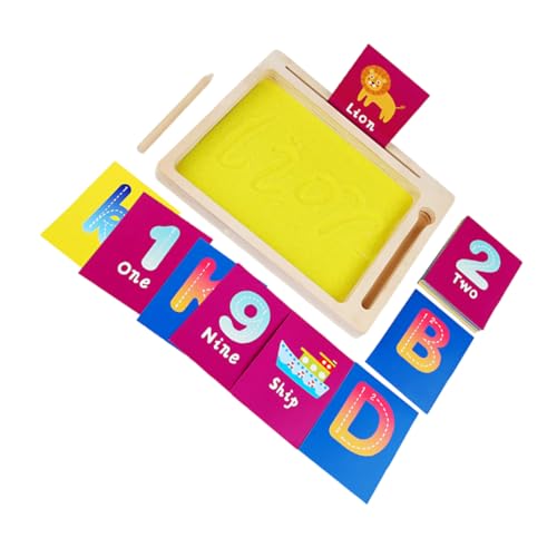 GALPADA Montessori Sandmalset aus Holz und Papier Pädagogisches Lernspielzeug für Fördert Buchstaben und Zahlenschreiben Kreatives Malen für Frühe Bildung und Motorische Entwicklung GALPADA Montessori Sandmalset aus Holz und Papier Pädagogisches Lernspielzeug für Fördert Buchstaben und Zahlenschreiben Kreatives Malen für Frühe Bildung und Motorische Entwicklung von GALPADA