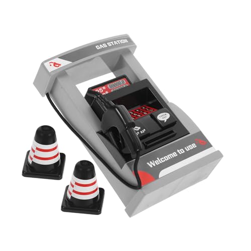 GALPADA Multifunktionales Gasstation Modell mit Realistischem Design Interaktiver Kartenleser und Stimme Digitales Display Pädagogisch für Spielerischen Lernen und Kreativem Spiel von GALPADA