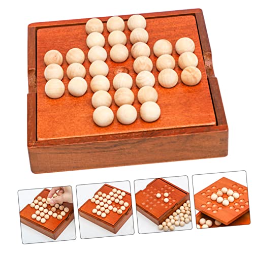 GALPADA Multifunktionales Holzspiel Schachspiel mit Perlen Pädagogisches Brettspiel zur Frühkindlichen Fördert Logisches und Hand Auge Koordination für Erwachsene von GALPADA