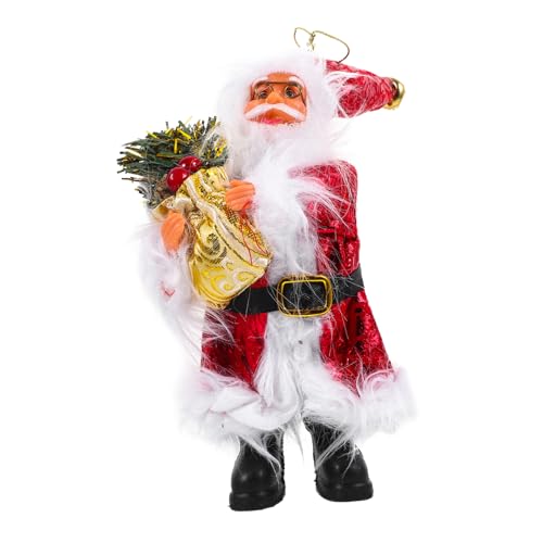 GALPADA Musikalischer Weihnachtsmann Musikspielzeug Singender Weihnachtsmann Muskische Bewegliche Figur von GALPADA
